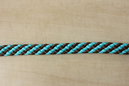 Turquoise/bruin