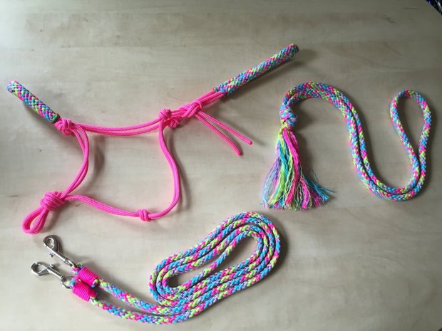 SET! Touwhalster+teugels+neckrope 